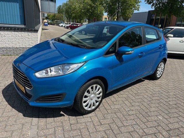 Ford Fiesta 1.0 Style NAVI AIRCO BLUETH NAP! (bj 2016), Auto's, 65 pk, Stof, Euro 6, Blauw
