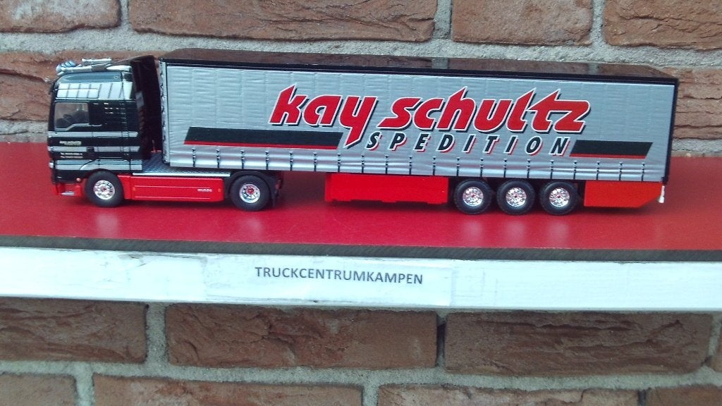 Tekno  Man  4 x 2  met  Tautliner  van  Kay  Schuttz, Ophalen of Verzenden, Zo goed als nieuw, Bus of Vrachtwagen, Tekno
