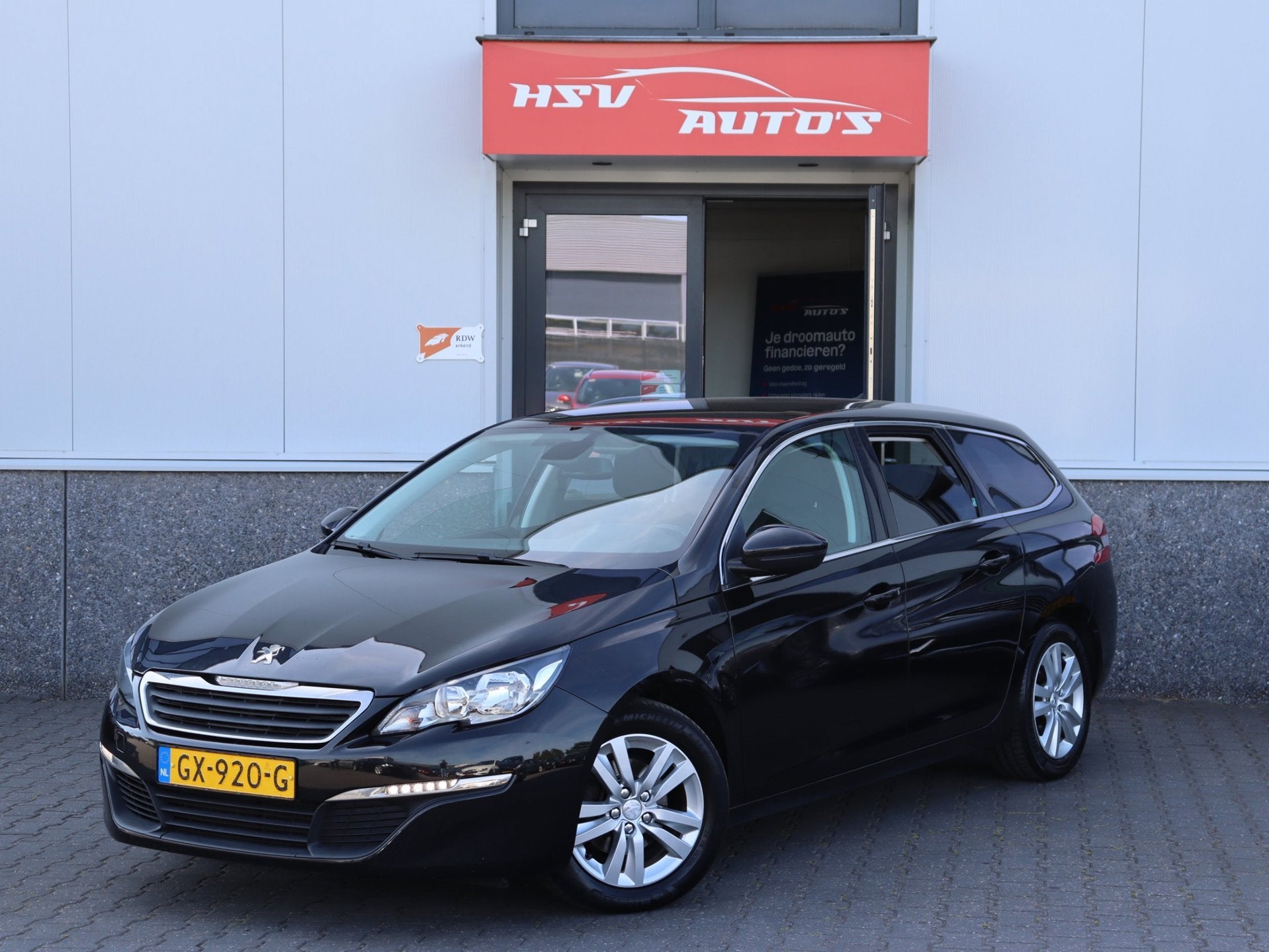 Peugeot 308 SW 1.6 BlueHDI Blue Lease Pack, Voorwielaandrijving, Gebruikt, 4 cilinders, Zwart
