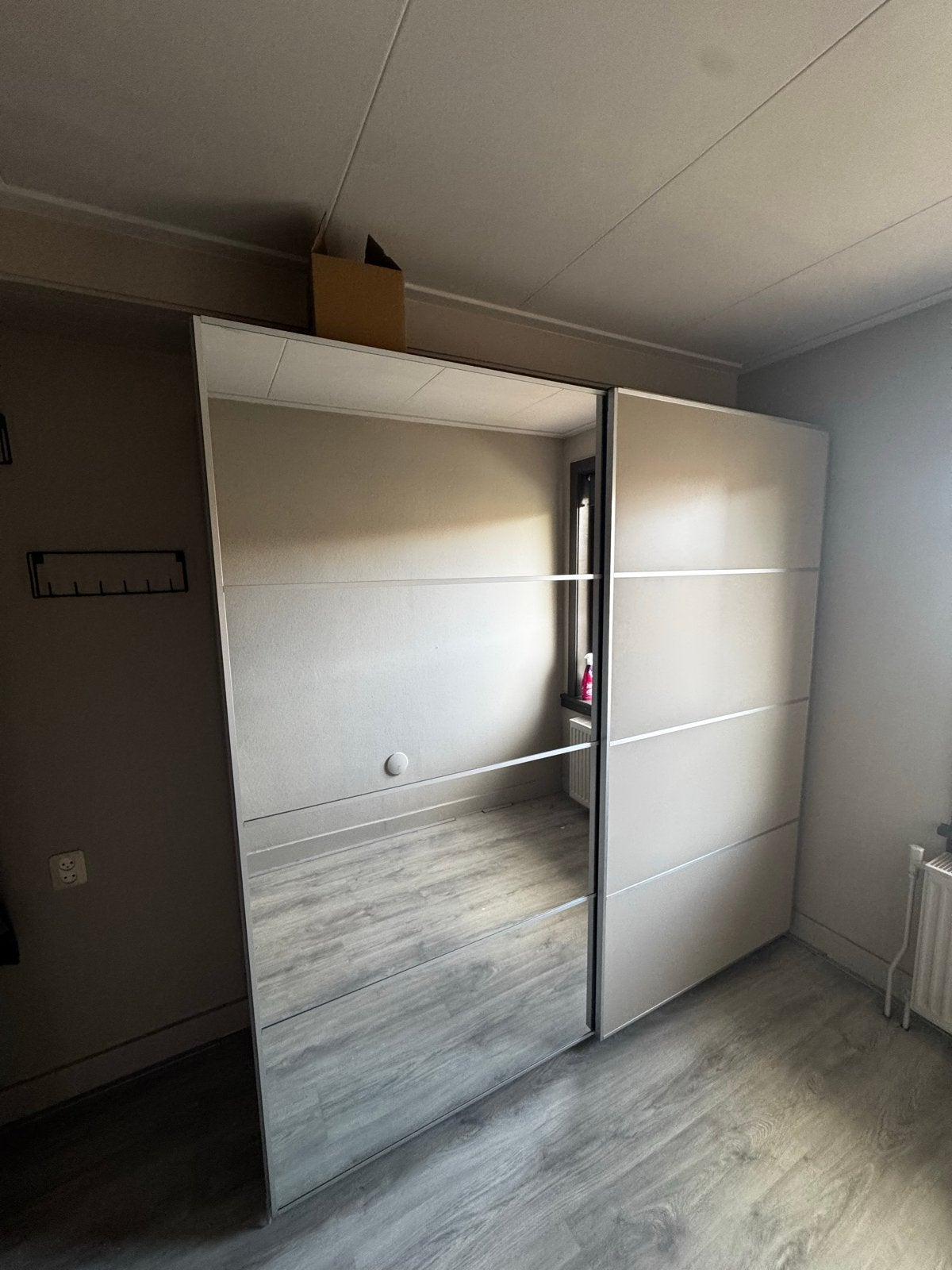 IKEA PAX schuifdeuren 200x201cm grijsbeige. Zgan, Ophalen, 200 cm of meer, 150 tot 200 cm, Zo goed als nieuw
