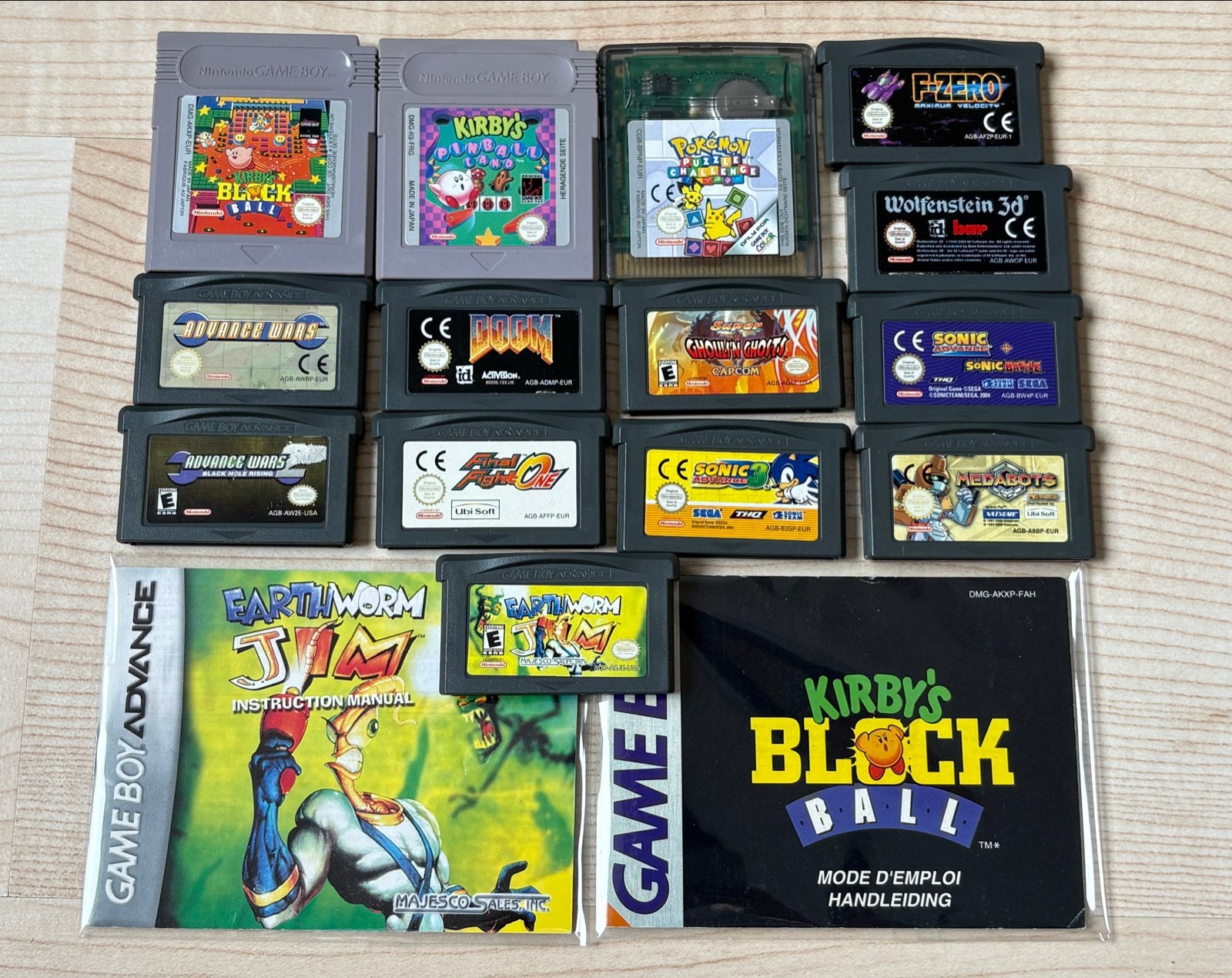 Nintendo Game Boy Advance spellen Medabots Pokemon Kirby, Gebruikt, Overige genres, 1 speler, Ophalen of Verzenden