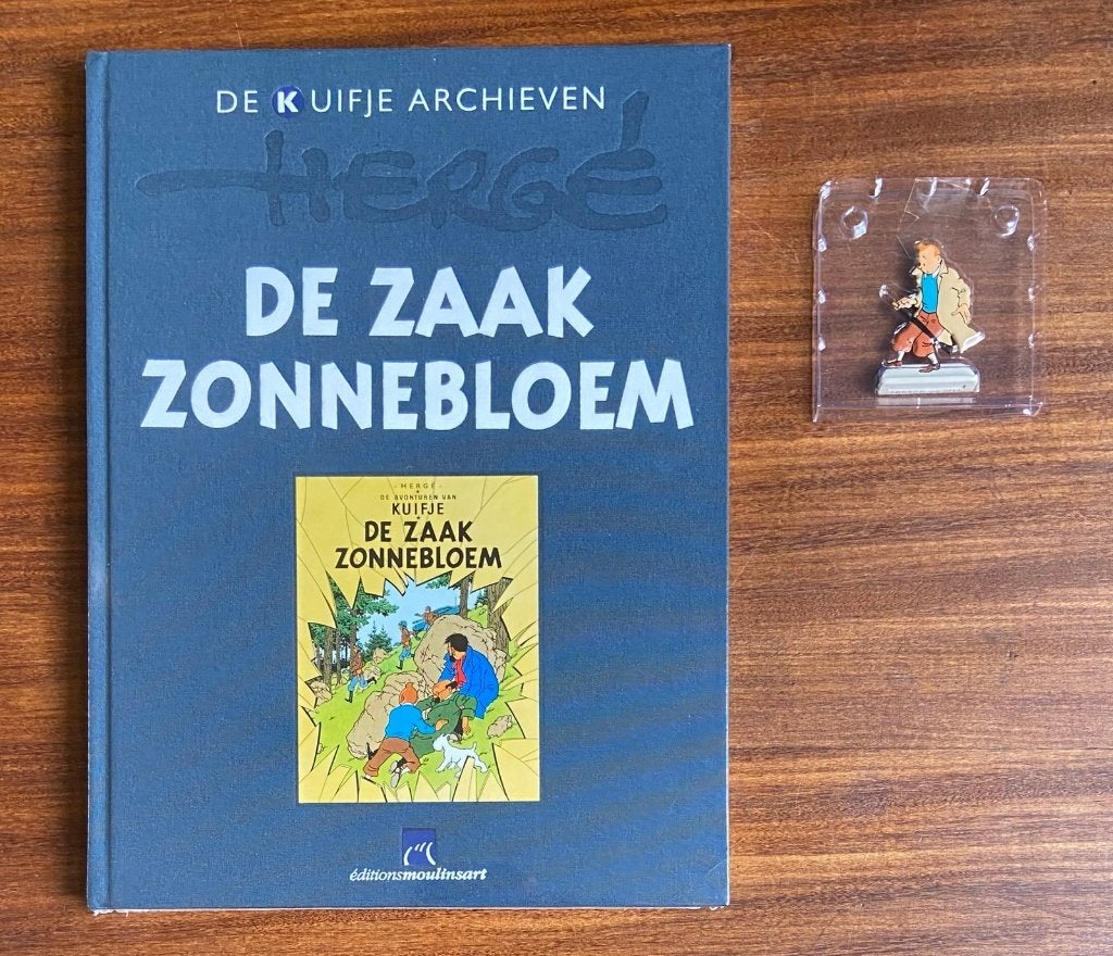 Kuifje Archieven - De Zaak Zonnebloem - In Seal + Beeldje, Eén stripboek, Verzenden, Nieuw