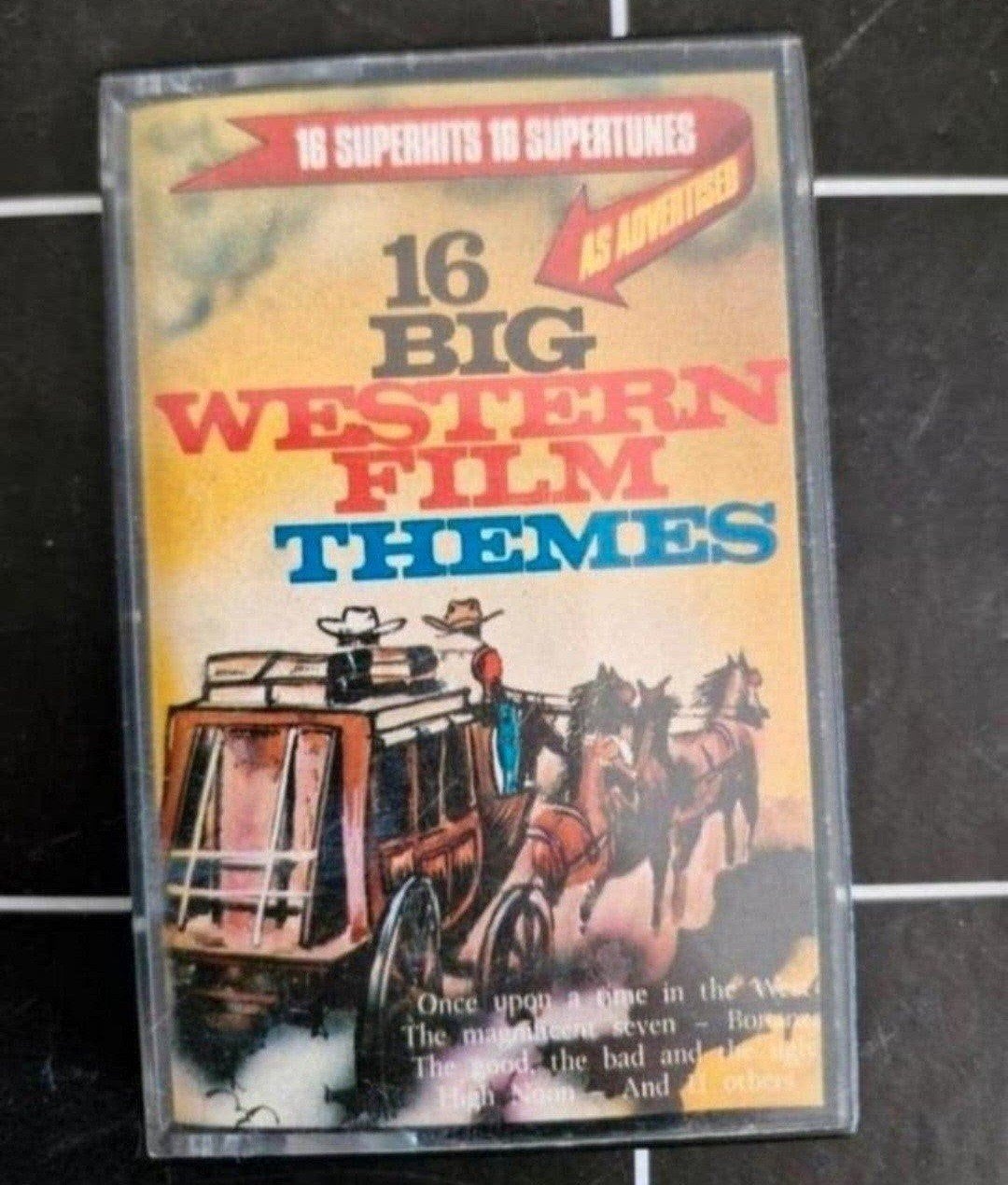 Cassettebandje: 16 Big Western Film Themes, Gebruikt, Filmmuziek en Soundtracks, 1 bandje, Ophalen of Verzenden