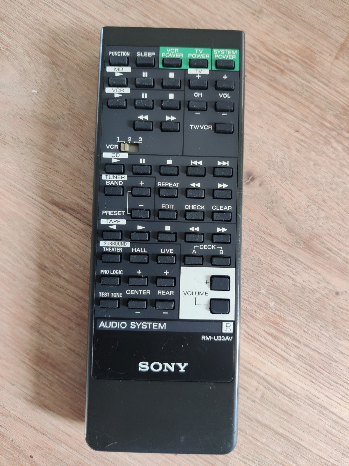 Sony RM-U33AV Audio Systeem Afstandsbediening, Ophalen of Verzenden, Gebruikt, Origineel, Receiver of Versterker