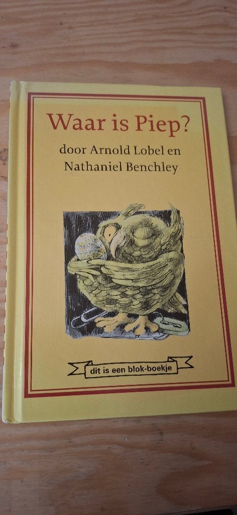 Waar is Piep ?  door Arnold Lobel en Nathaniel Benchley, Gelezen, Fictie algemeen, Verzenden, Jongen of Meisje