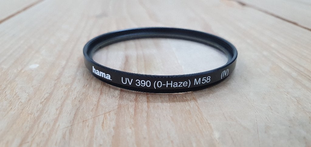 UV Filter / uvfilter - UV 390 (IV) 58mm Hama, UV-filter, Ophalen of Verzenden, Nvt, Hama