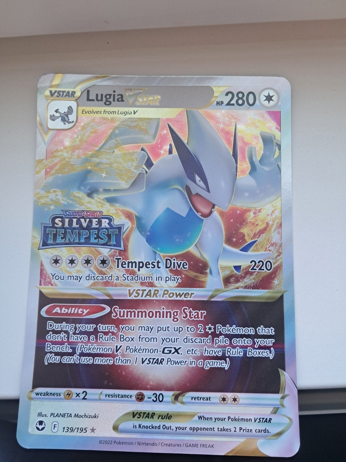 Groote Lugia pokemon kaart, Hobby en Vrije tijd, Verzamelkaartspellen | Pokémon, Ophalen of Verzenden, Zo goed als nieuw, Losse kaart