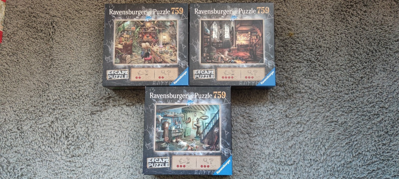 Ravensburger escapepuzzle, Ophalen, 500 t/m 1500 stukjes, Gebruikt, Legpuzzel