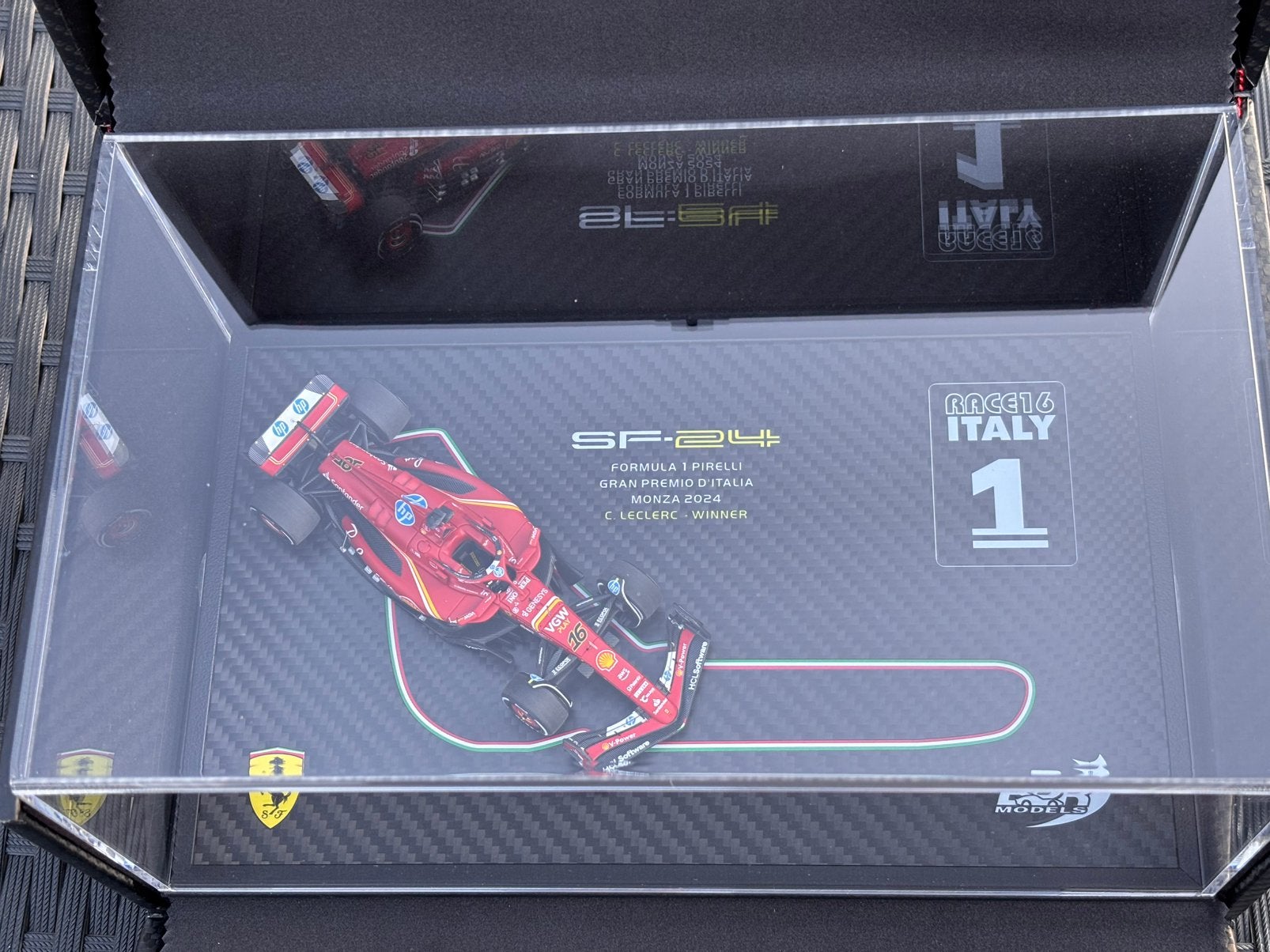 Ferrari SF24 winner Leclerc Monza BBR 1:43 NIEUW ! C4F, Overige merken, BBR, BBR, Auto