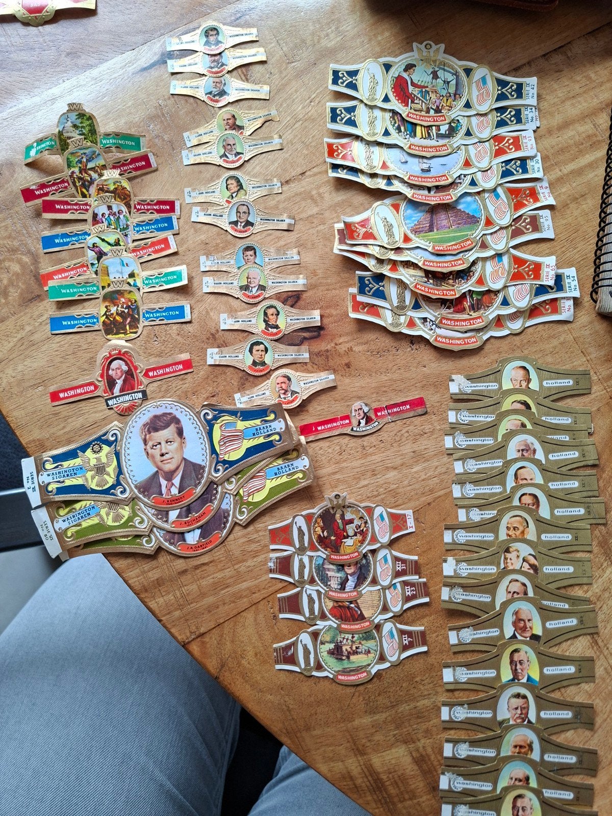 Verzameling van Washington sigarenbandjes, Ophalen of Verzenden, Gebruikt