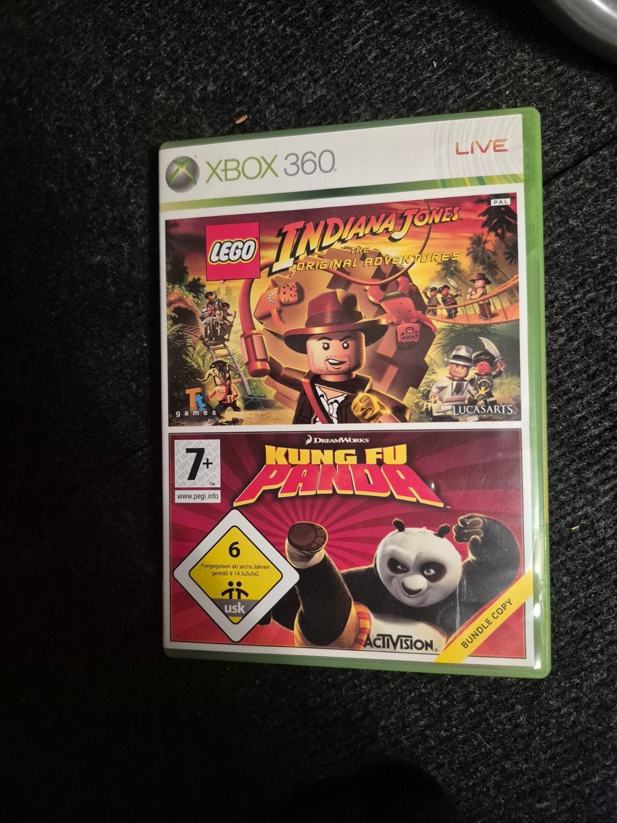 Xbox360 lego indiana jones en kung fu panda game, Avontuur en Actie, 1 speler, Ophalen of Verzenden, Zo goed als nieuw