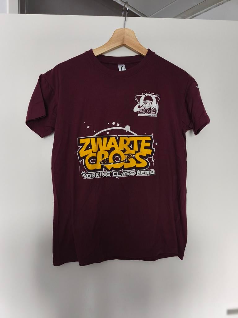 Zwarte Cross t shirt uit 2019, Kleding | Heren, T-shirts, Ophalen of Verzenden, Zo goed als nieuw, Maat 46 (S) of kleiner, Rood