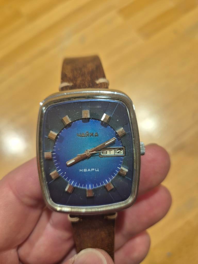 Chaika Resonator Vintage Horloge - Russisch/USSR, Sieraden, Tassen en Uiterlijk, Horloges | Antiek, Overige merken, Staal, Met bandje