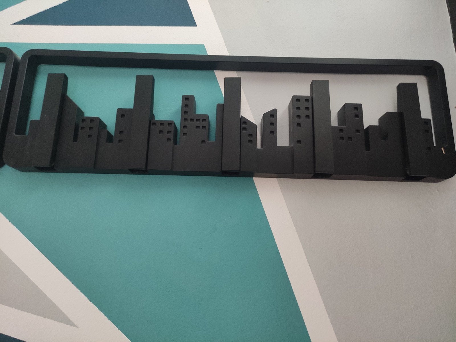 2x Skyline Wandkapstok met Inklapbare Haken - Zwart, Ophalen of Verzenden