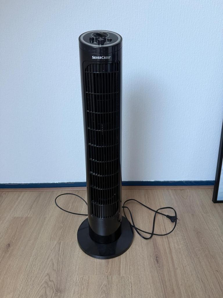 SilverCrest Torenventilator STV 45 D5 - Zwart, Ophalen, Zo goed als nieuw, Torenventilator
