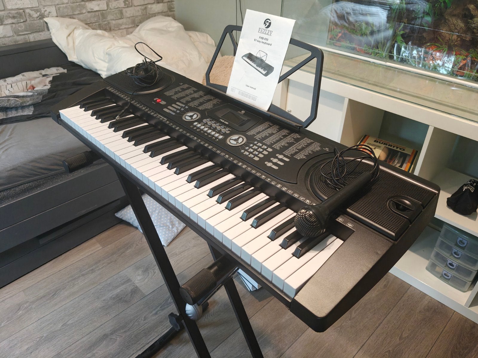 Fazley FKB-050 Keyboard met 61 toetsen en standaard, Met standaard, Ophalen, Overige merken, 61 toetsen