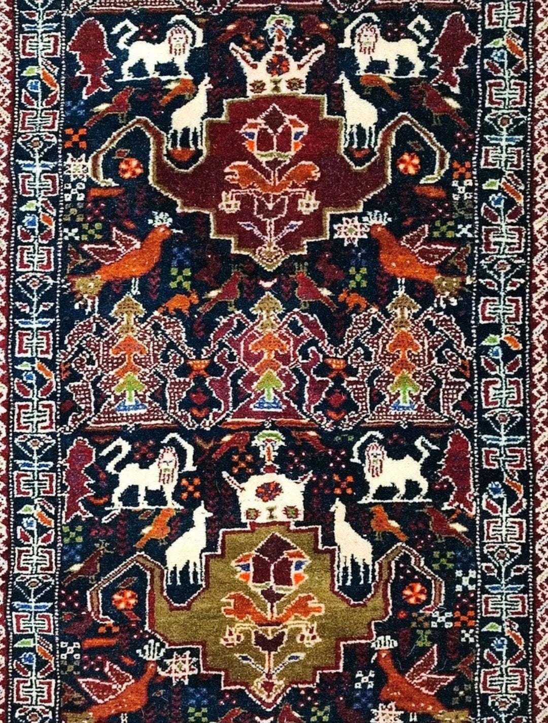 Handgeknoopt Perzisch wol Beloutch Nomad tapijt 92x170cm, Crème, Onbekend, Zo goed als nieuw, Onbekend