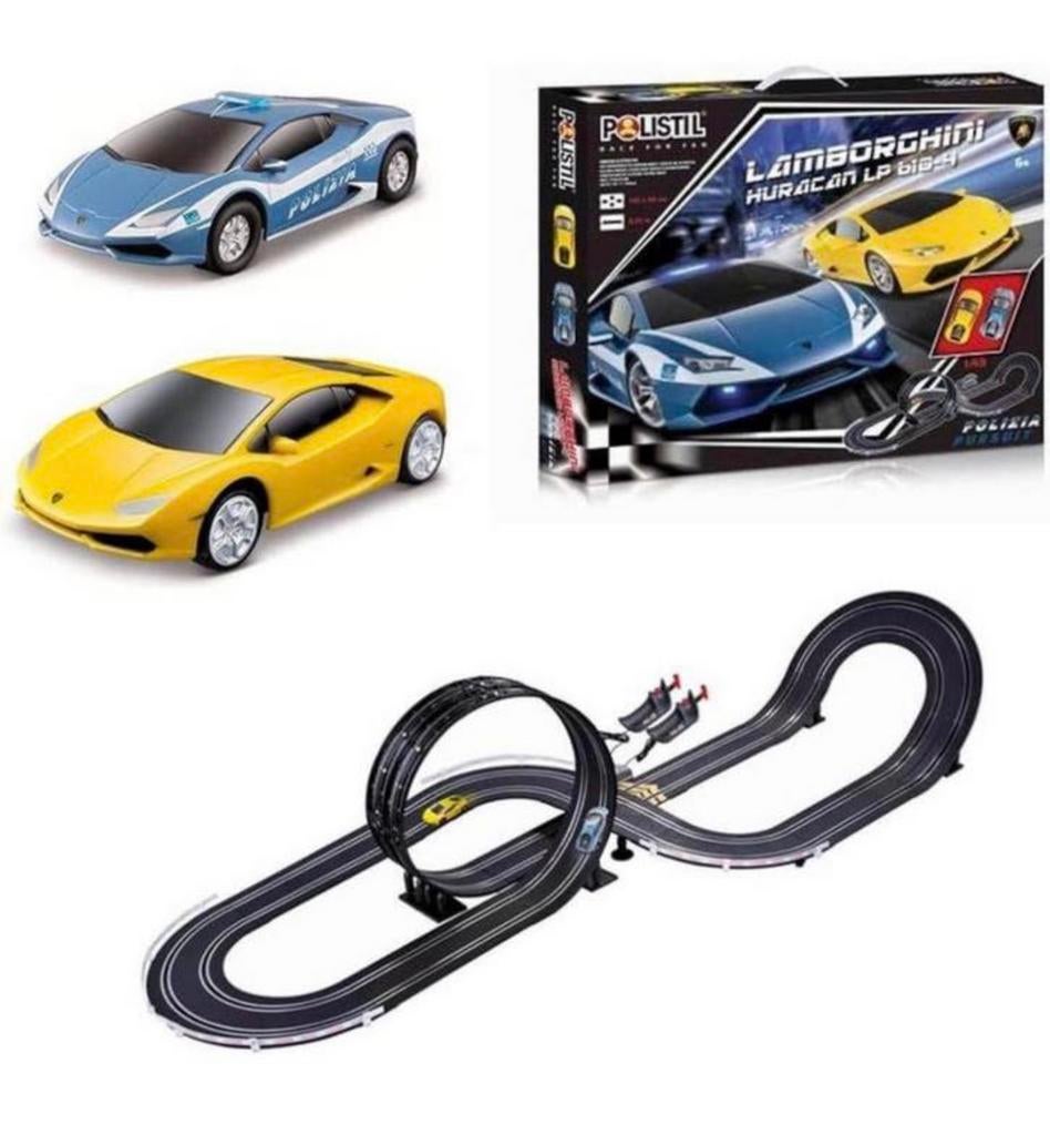 Polistil Lamborghini Huracan Elektrische Racebaan set NIEUW, Kinderen en Baby's, Speelgoed | Racebanen, Overige merken, Racebaan