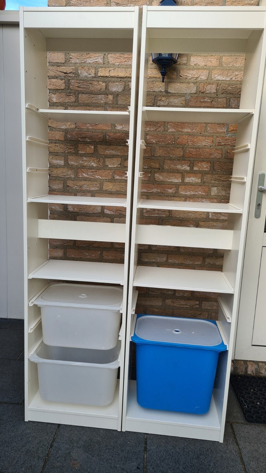 2 IKEA kinder kasten met planken en 3 bakken, Ophalen, Gebruikt, Kast