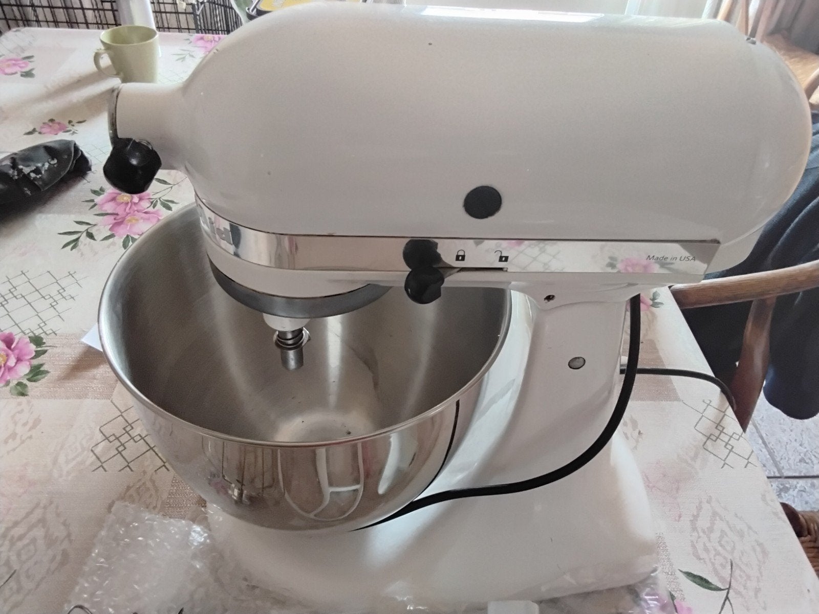 KitchenAid, Witgoed en Apparatuur, Keukenmixers, 4 liter of meer, Ophalen, Gebruikt, 3 snelheden of meer