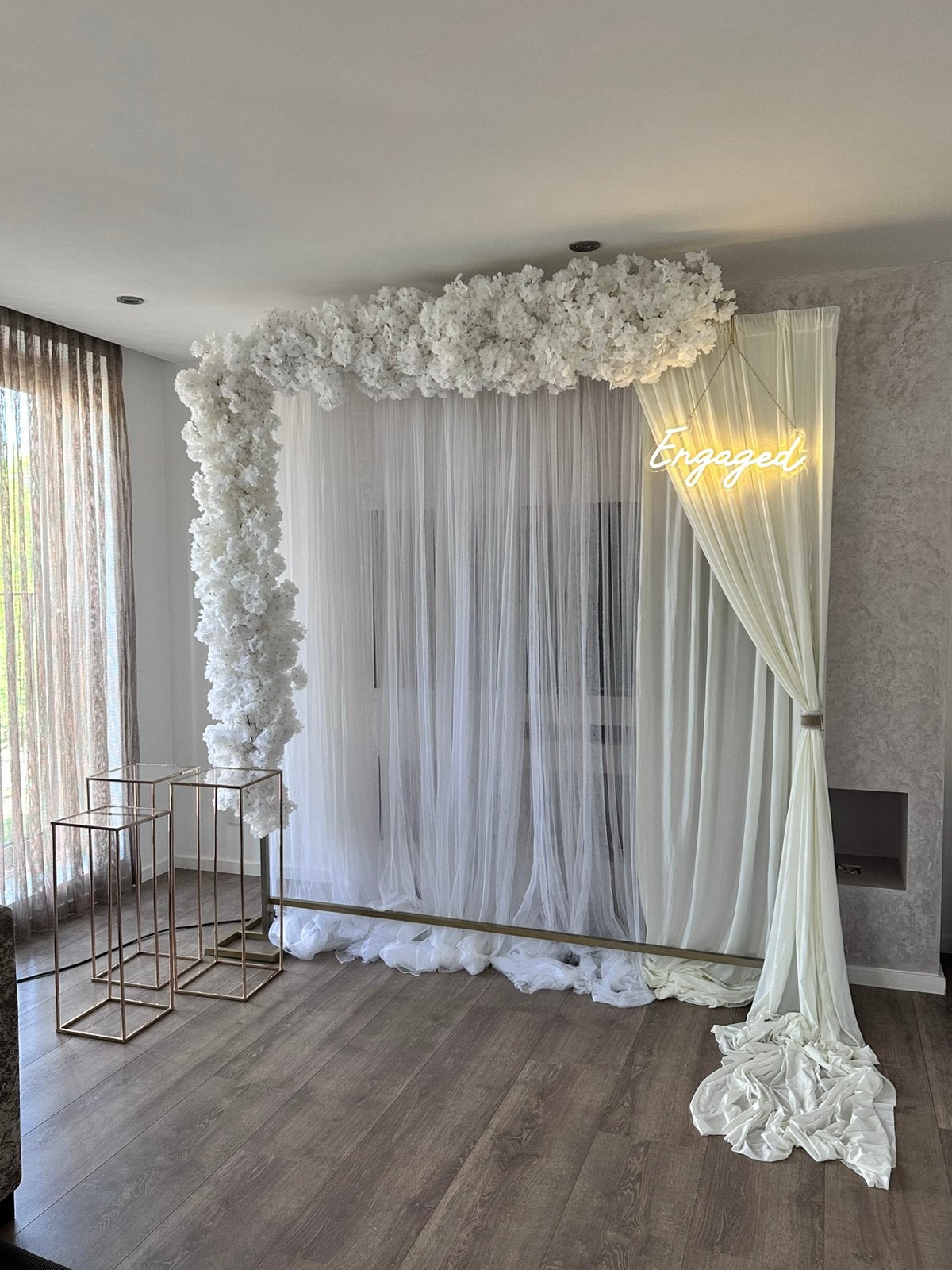 Backdrop Verhuur – Bruiloft, Verlofing & Events (Heel NL), Ophalen of Verzenden, Zo goed als nieuw, Overige