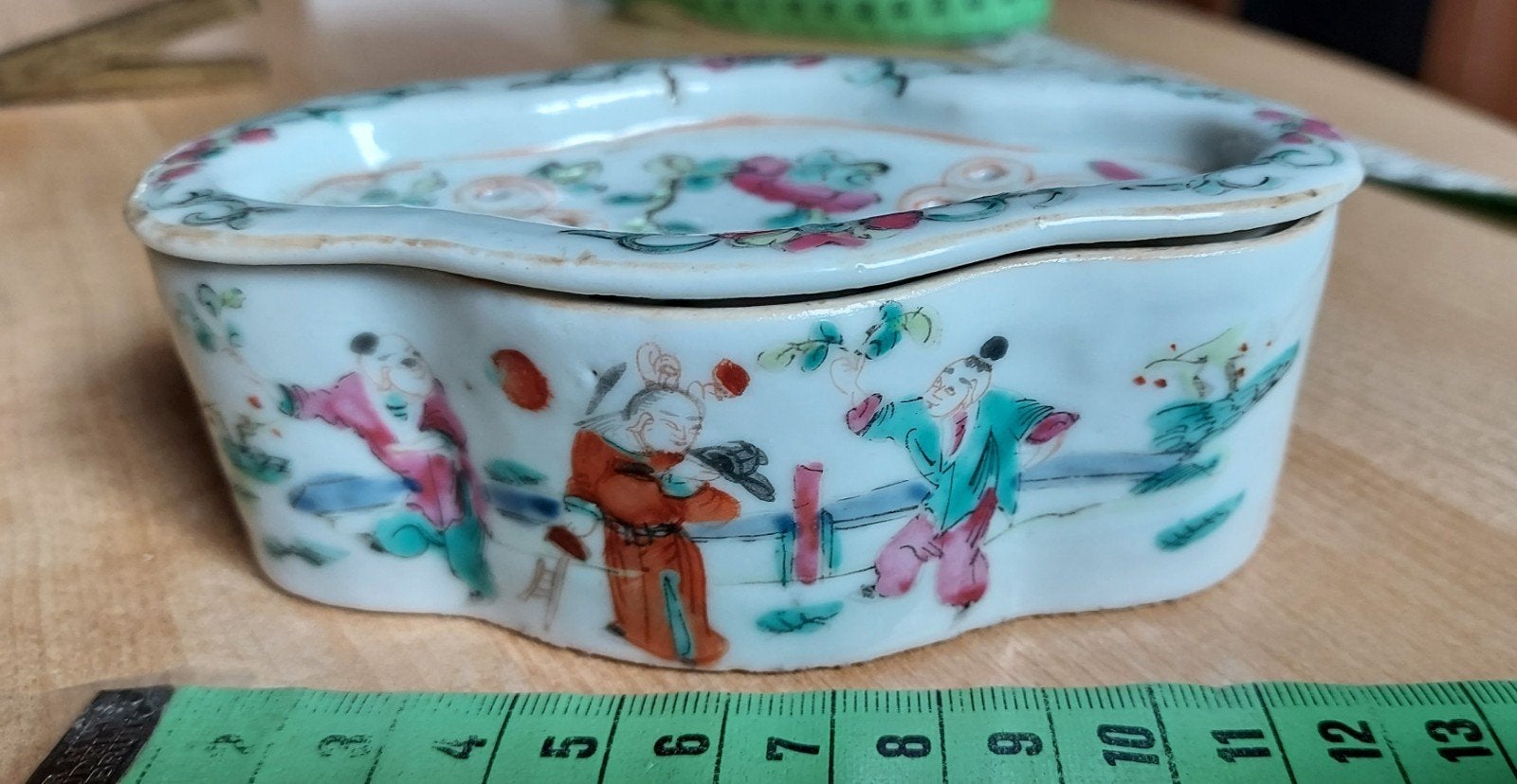 Antieke Chinese Famille Rose Porseleinen Krekeldoos, Ophalen of Verzenden