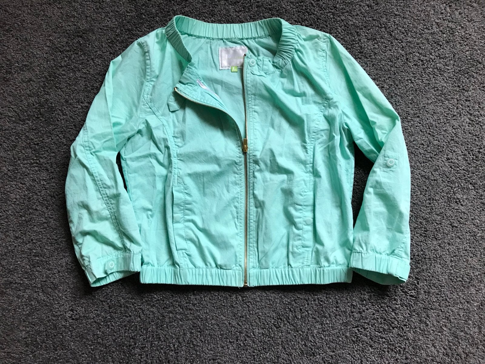 Bershka mintgroen katoenen jasje maat M, Ophalen of Verzenden, Zo goed als nieuw, Maat 38/40 (M), Groen
