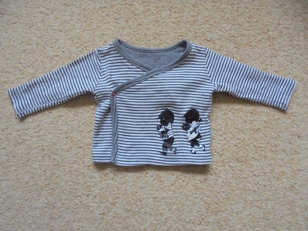 Zwart wit shirtje HEMA Jip en Janneke, Jongetje of Meisje, Ophalen of Verzenden, Zo goed als nieuw, Hema