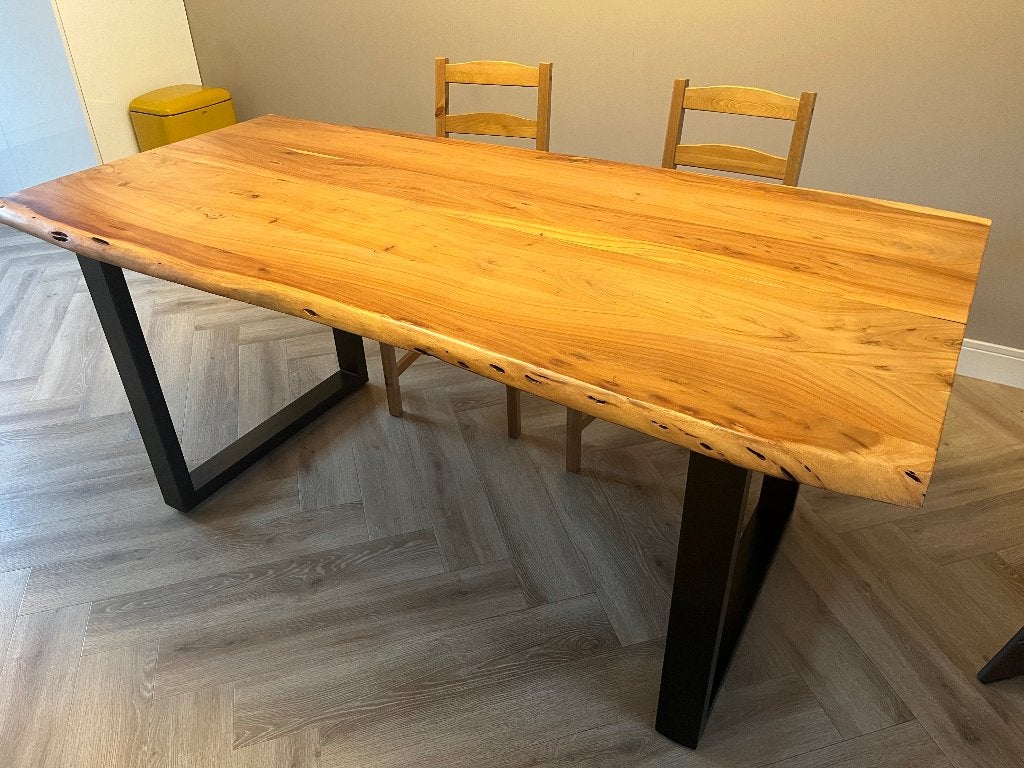 SIT Möbel Ashley eettafel 180x90 cm – massief acaciahout, Overige houtsoorten, Gebruikt, Verzenden, 50 tot 100 cm