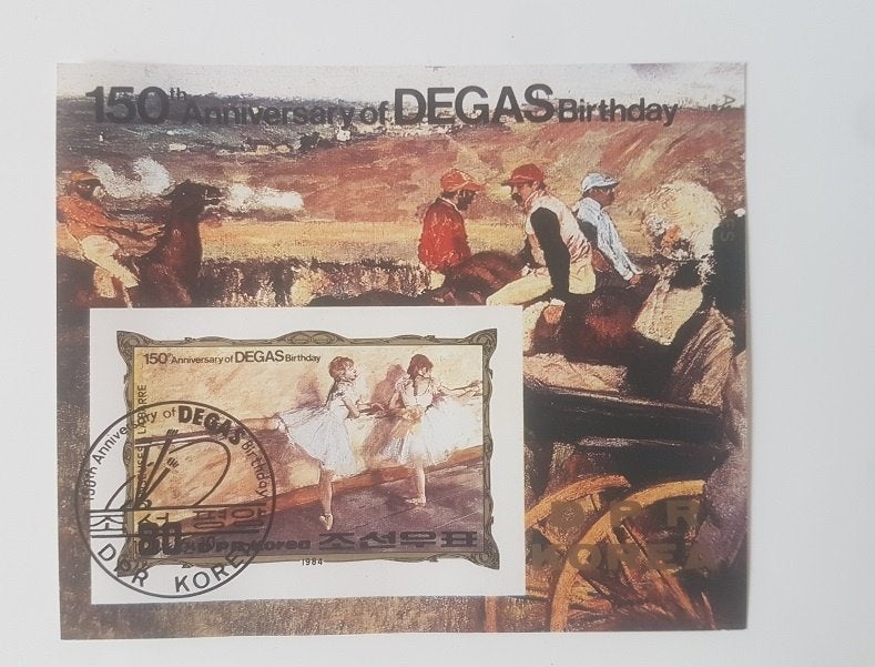 Noord Korea 1984, Edgar Degas, Ophalen of Verzenden, Gestempeld, Oost-Azië