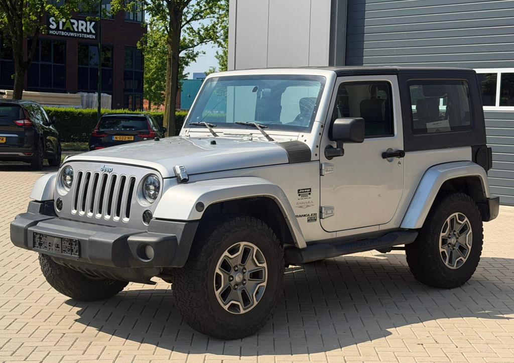 ‼️JEEP WRANGLER JK 3.8 V6 SAHARA 200PK AUT HARD/SOFTTOP‼️, Auto's, Jeep, Automaat, Zwart, 1715 kg, Leder