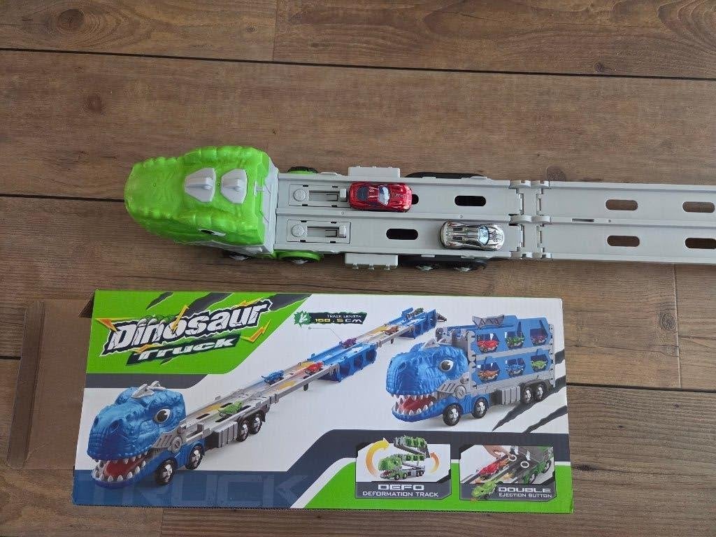 Leuke dino auto, Verzenden, Nieuw, Jongen of Meisje