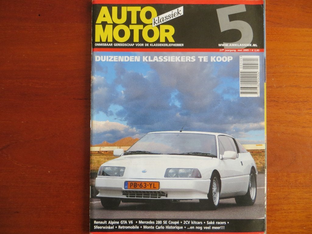 Auto Motor Klassiek 5 2005 Alpine GTA V6, MB 280 SE Coupé, Boeken, Auto's | Folders en Tijdschriften, Ophalen of Verzenden, Nieuw