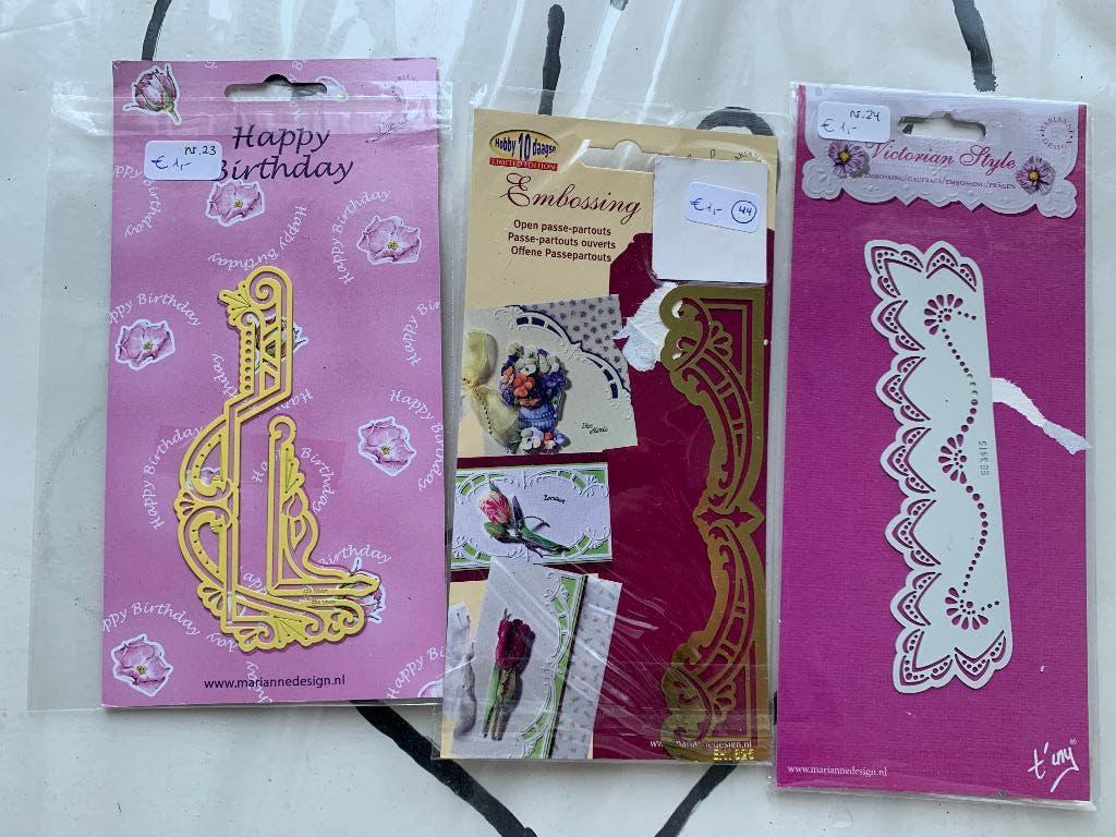 Embossing mallen 3x oa Victorian style, Ophalen of Verzenden, Nieuw, Fantasie, Pons of Mal