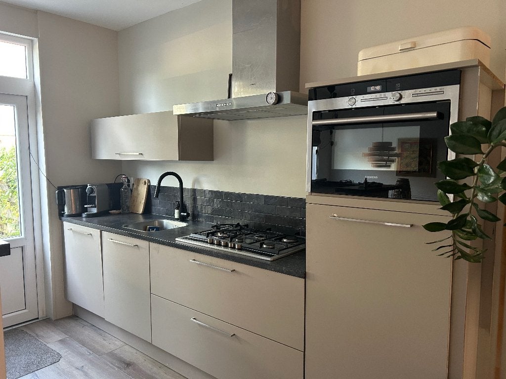 Keukenblok, Huis en Inrichting, Ophalen, Gebruikt, Bruin, Enkelwandige keuken