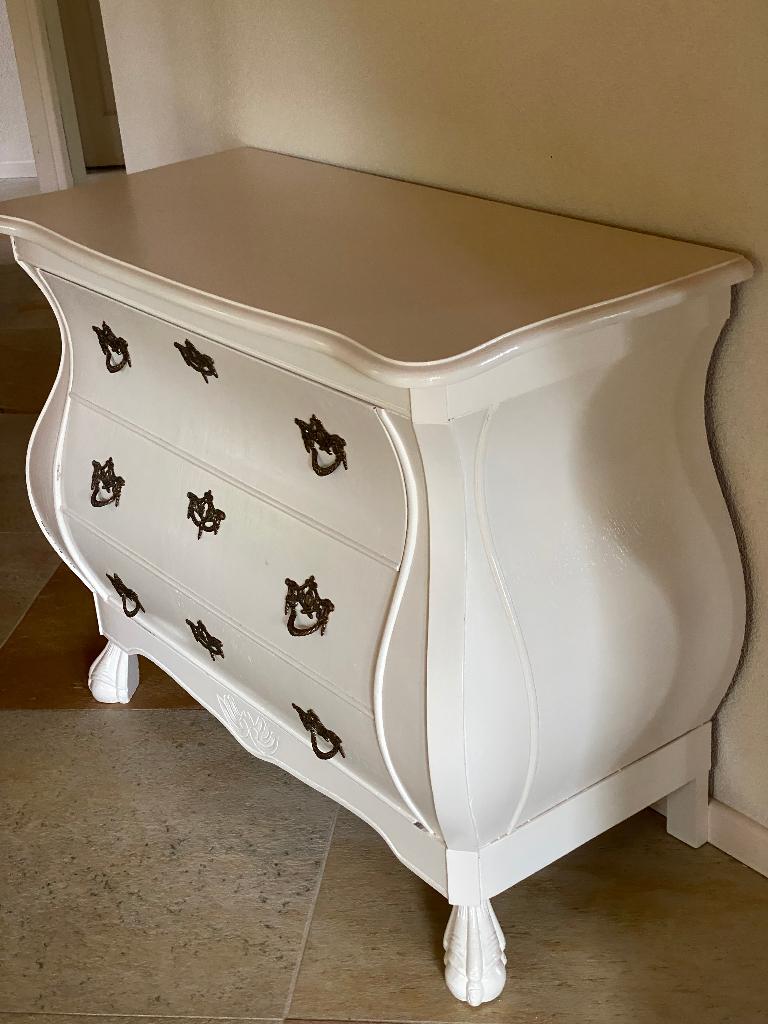 3 Brocante vintage buikkastjes ladekastje, Huis en Inrichting, Kasten | Ladekasten, Ophalen, Gebruikt, 50 tot 100 cm, 3 of 4 laden