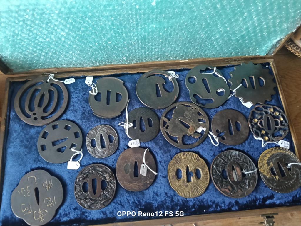 Tekoop diverse Antieke Tsuba, Antiek en Kunst, Ophalen of Verzenden