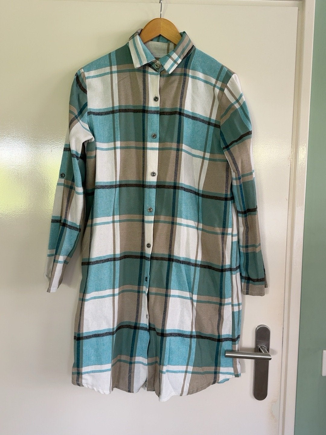 Geruite blousejurk - Made in Italy, Kleding | Dames, Maat 38/40 (M), Meerkleurig, Ophalen of Verzenden, Zo goed als nieuw
