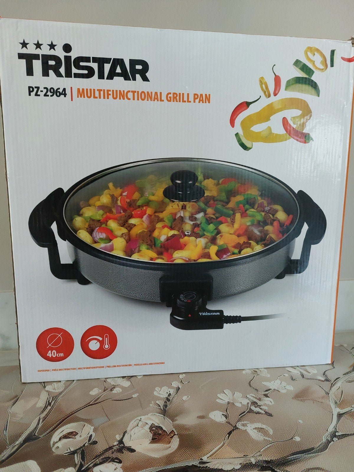 Tristar PZ-2964 Multifunctionele Grillpan - 40cm, Ophalen of Verzenden, Zo goed als nieuw