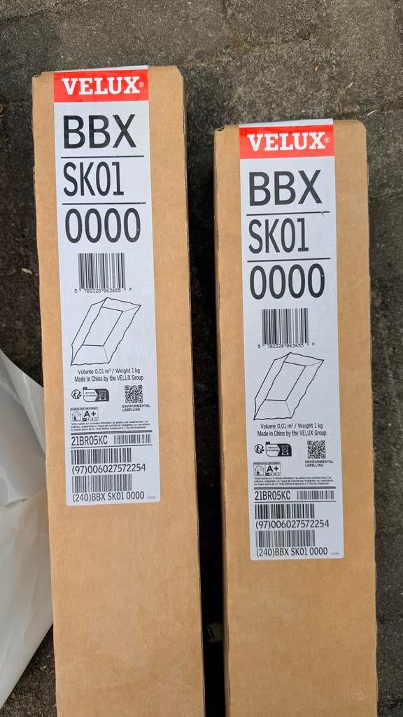 3x Velux BBX SK01 0000 BBL voor dakramen, Ophalen of Verzenden, Nieuw, Dakraam, Minder dan 80 cm
