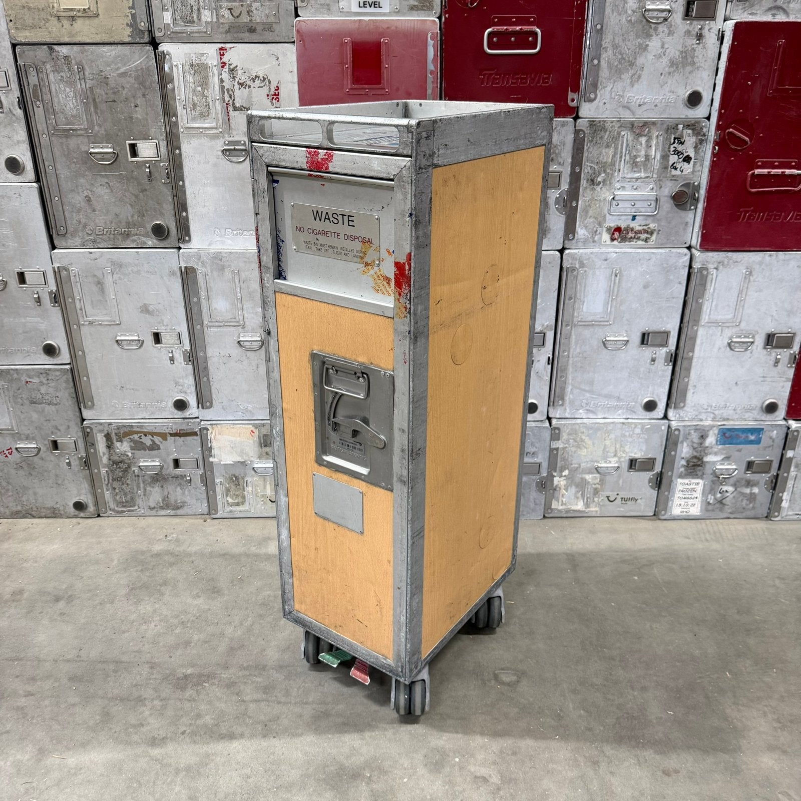 Vliegtuig trolley galley cart airline trolley waste cart, 100 liter of meer, Ophalen, Zo goed als nieuw, Transportkar
