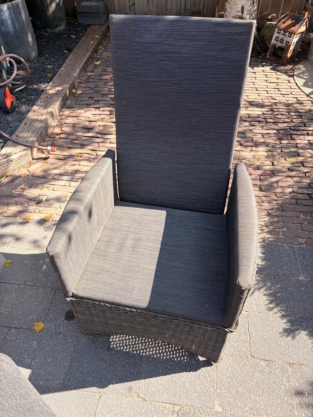6 Wicker Tuinstoelen voor buiten, Tuin en Terras, Ophalen, Gebruikt, Wicker