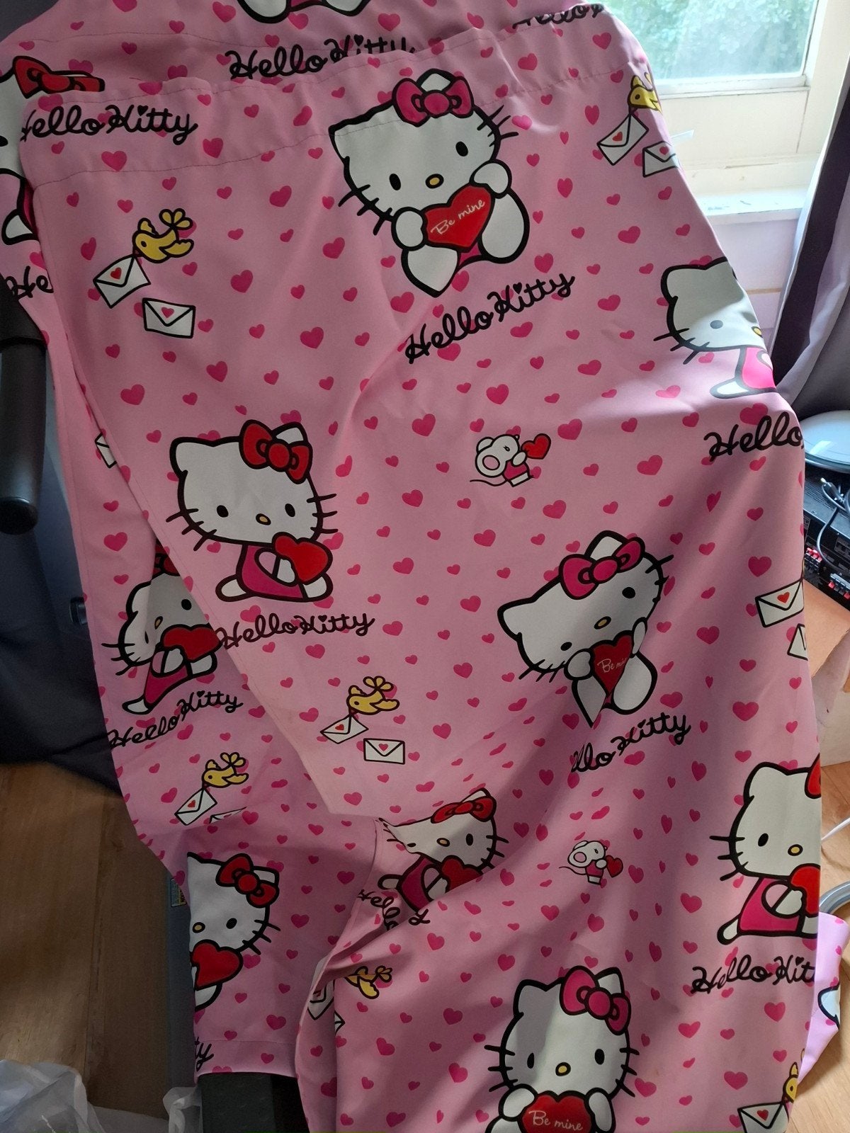 Hello Kitty Gordijnen - 127x165 cm - Gebruikt, Gebruikt, Overige merken, Wit, Ophalen of Verzenden