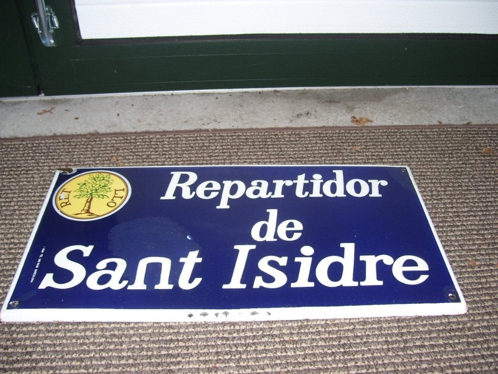 EMAILLE REKLAME BORD, Ophalen of Verzenden