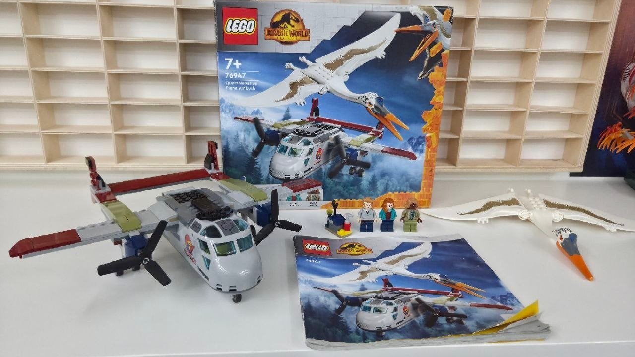 lego Jurassic World 76947 Quetzalcoatlus plane ambush, Gebruikt, Jurassic World, Lego, Ophalen of Verzenden