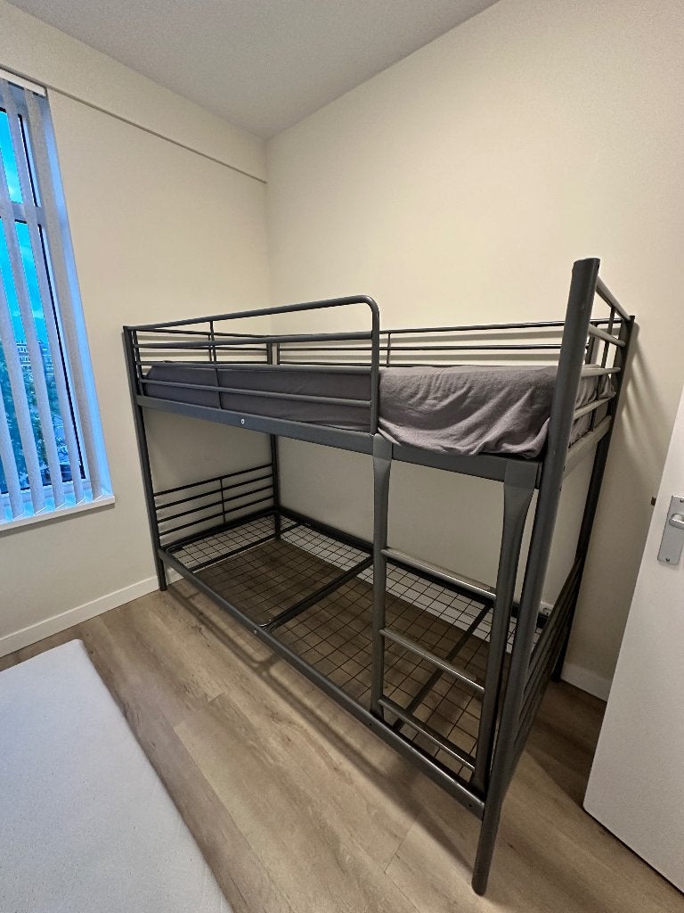 Gratis stapelbed, Huis en Inrichting, Ophalen, Gebruikt, 90 cm, 160 tot 180 cm