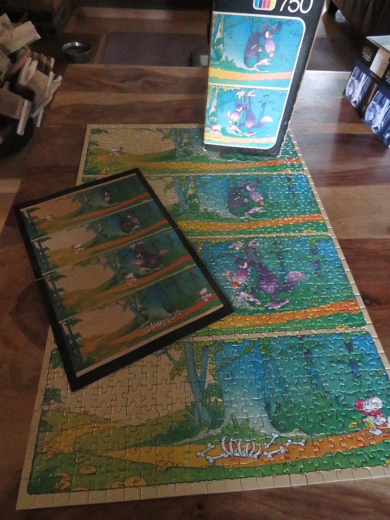 heye puzzel 750 mordillo once upon a time, Ophalen of Verzenden, 500 t/m 1500 stukjes, Gebruikt, Legpuzzel
