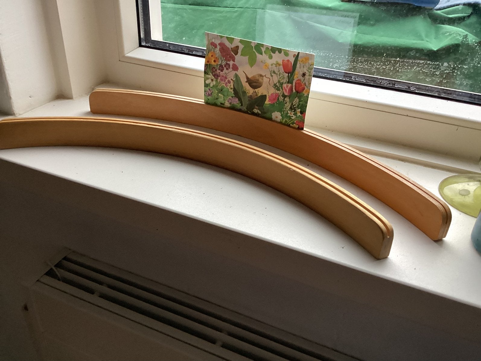 Houten design standaard, Huis en Inrichting, Woonaccessoires | Kransen, Gebruikt, Ophalen of Verzenden