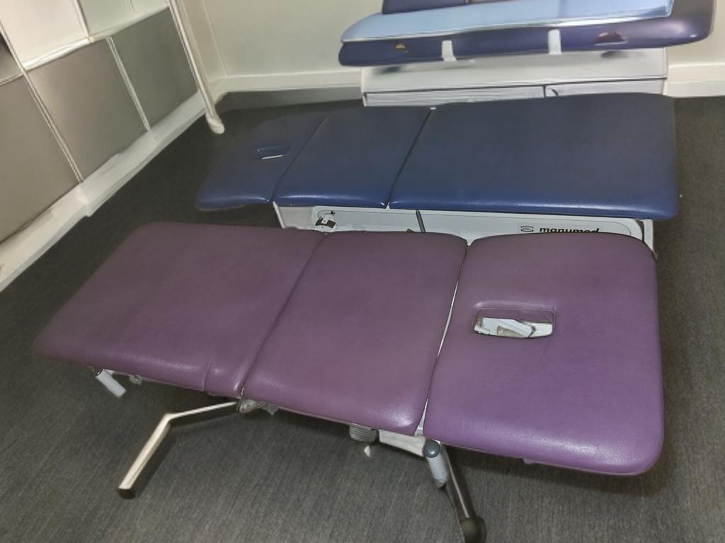 Professionele behandelbank verstelbaar (2 stuks nog over), Ophalen of Verzenden, Zo goed als nieuw, Massagetafel