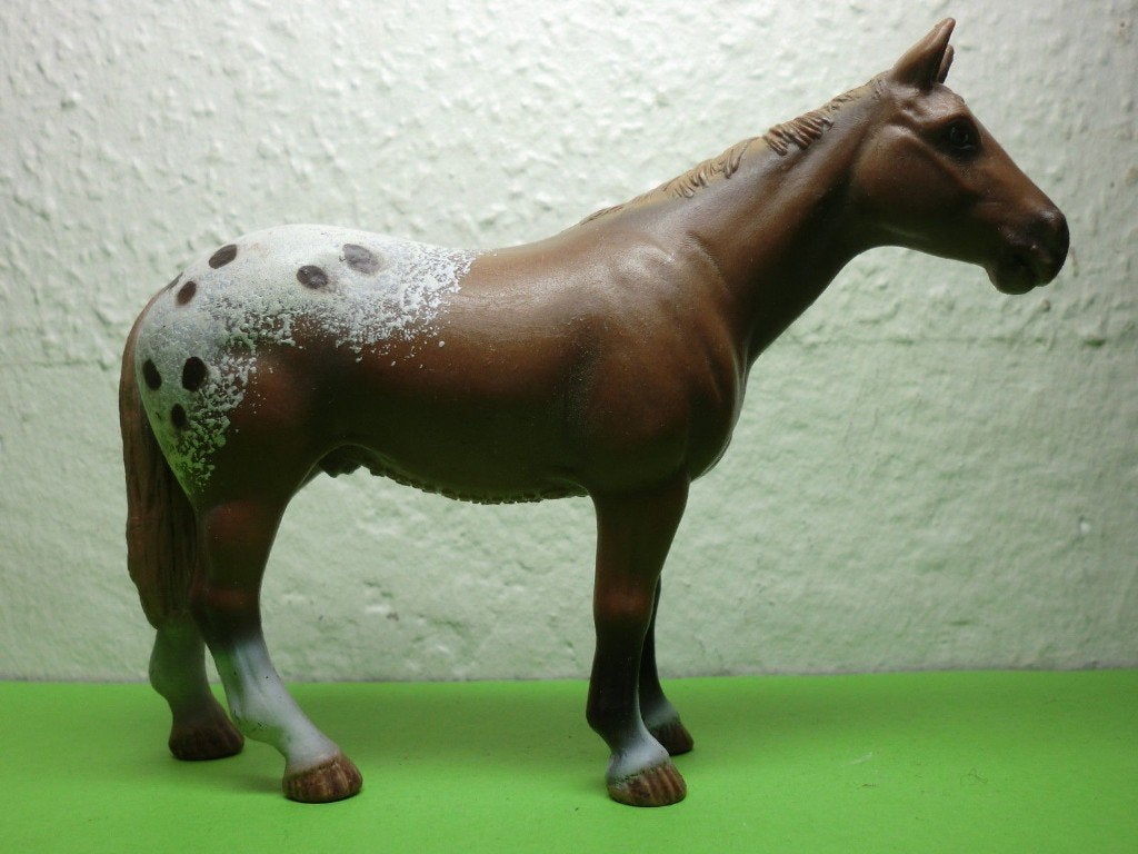 Schleich 13271 appaloosa hengst, dierfiguur, Ophalen of Verzenden, Gebruikt, Paard, Beeldje of Figuurtje